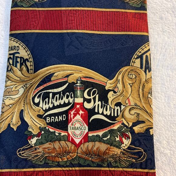 Mens Tabasco 100% silk tie - Picture 2 of 5